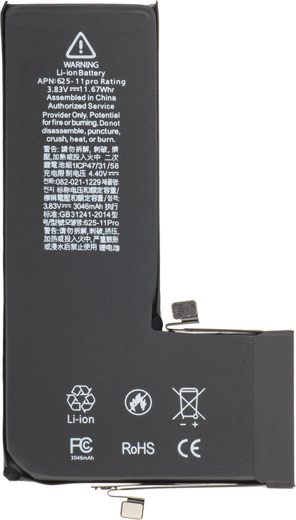 Apple iPhone 11 Pro-batteri med BMS Flex Band-integration (ingen kontaktsvetsning krävs) 
