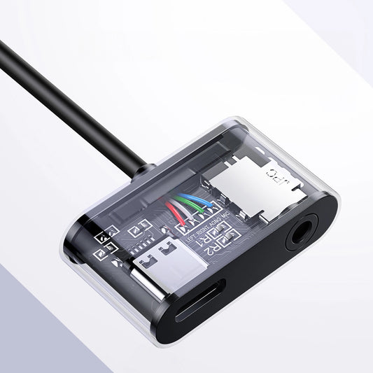 Ljudadapter USB-C - 3,5 mm / USB-C UGREEN CM193, Grå 