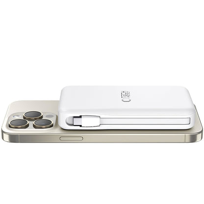 External Wireless Battery Tech-Protect PB31 LifeMag, 10000mAh, 15W, FQI, 1 x Lightning - 1 x QI - 1 x USB-A - 1 x USB-C, White
