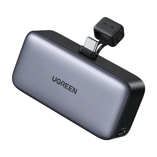 UGREEN PB503 Externt batteri, 5000mAh, 22,5W, PD, 1 x USB-C, Grå 