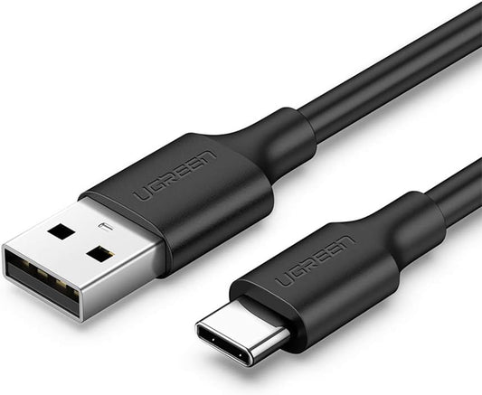 USB-A till USB-C data- och laddningskabel UGREEN US287, 18W, 0,25m, svart 
