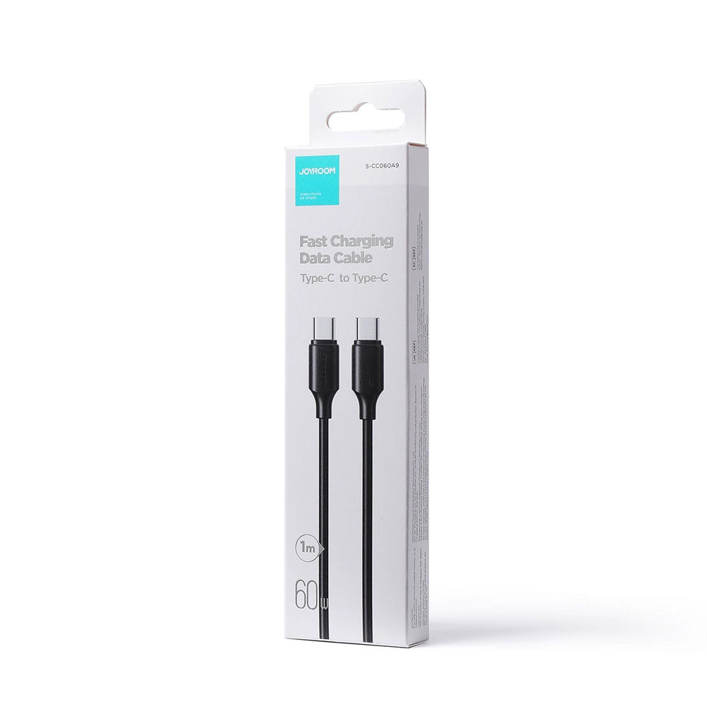 USB-C Data and Charging Cable - USB-C Joyroom S-CC060A9, 60W, 1m, Black 