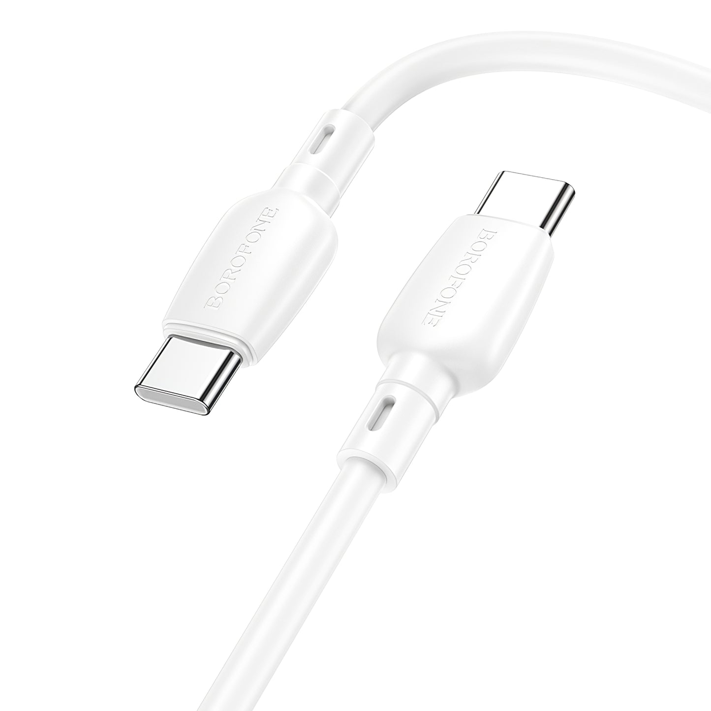 USB-C Data and Charging Cable - USB-C Borofone BX93, 60W, 1m, White 