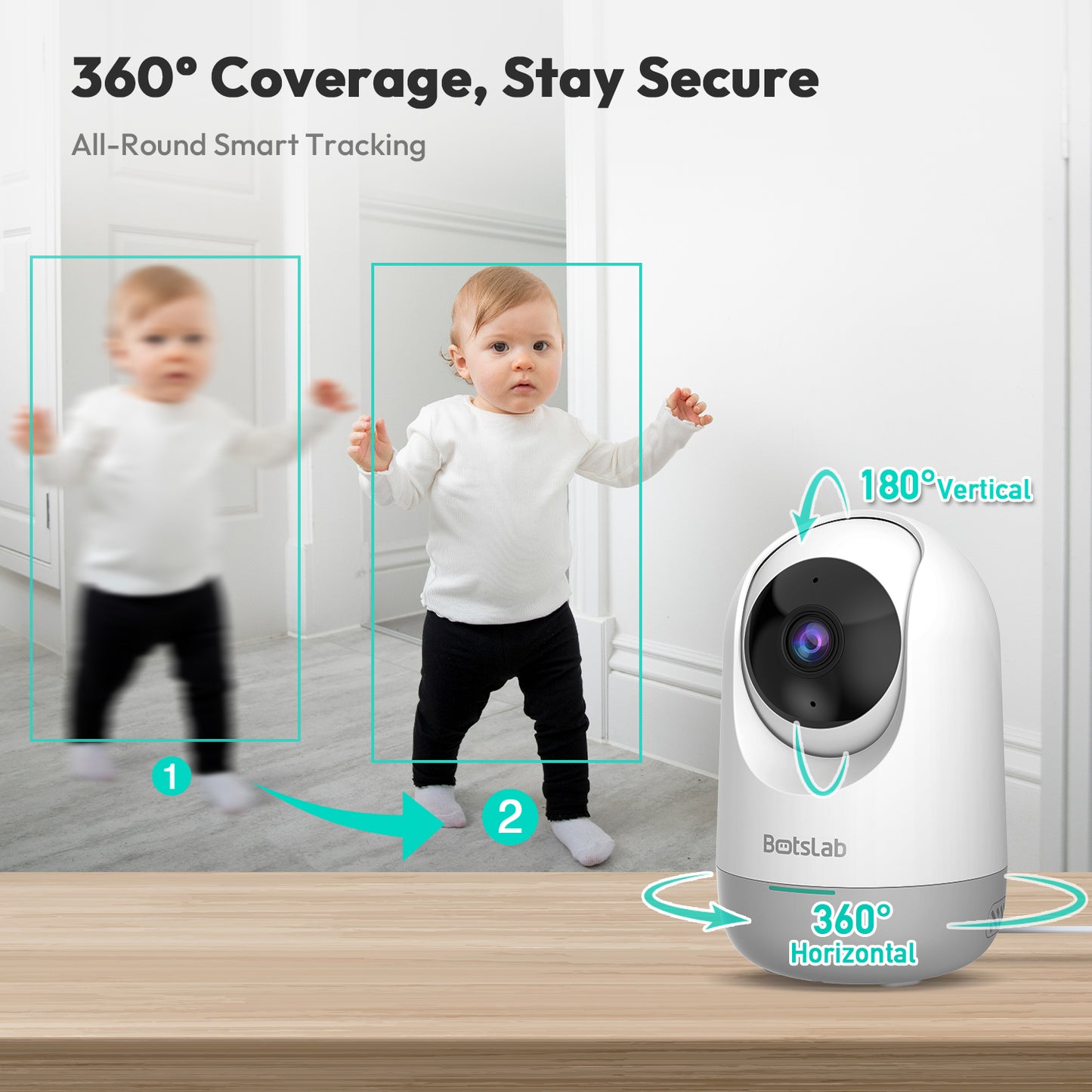 Surveillance Camera Botslab 2E C212, Wi-Fi, 2K, Indoor 