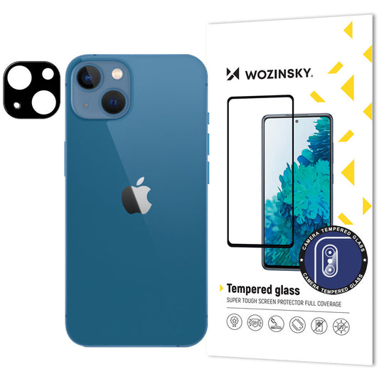 WZK Skyddsfilm för bakre kamera för Apple iPhone 14 Plus / 14, härdat glas, svart