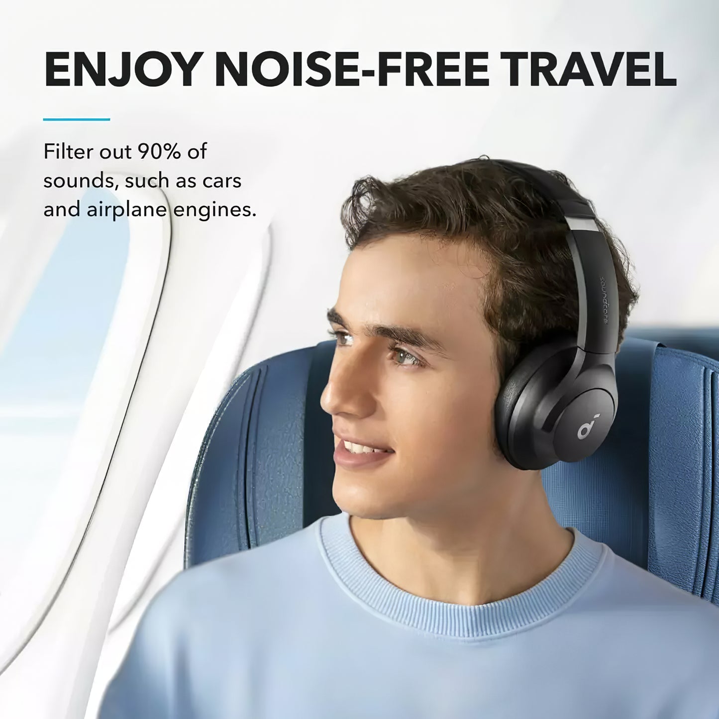 Anker Soundcore Life Q20i Bluetooth handsfree, multipoint, A2DP, ANC, svart A3004G11 