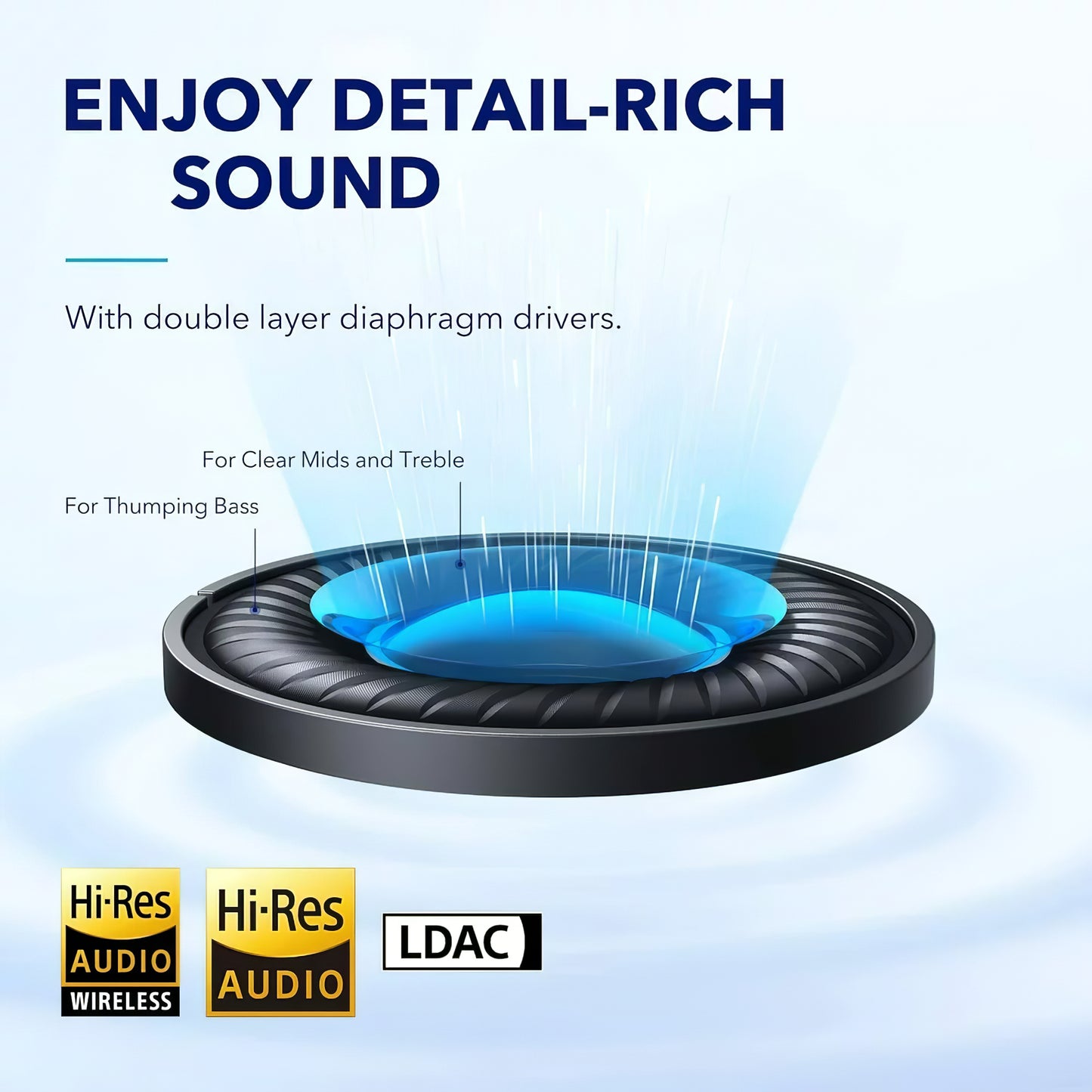 Bluetooth Handsfree Anker SoundCore Space Q45, Multipoint, A2DP, ANC, Black A3040G11 