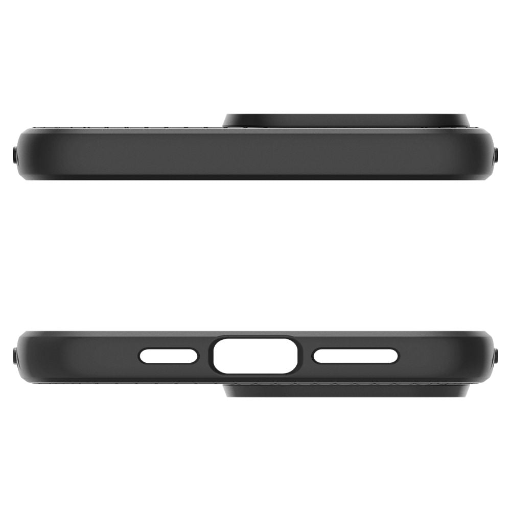 Fodral till Apple iPhone 15 Pro Max, Spigen, Liquid Air Matte, Svart ACS06562 