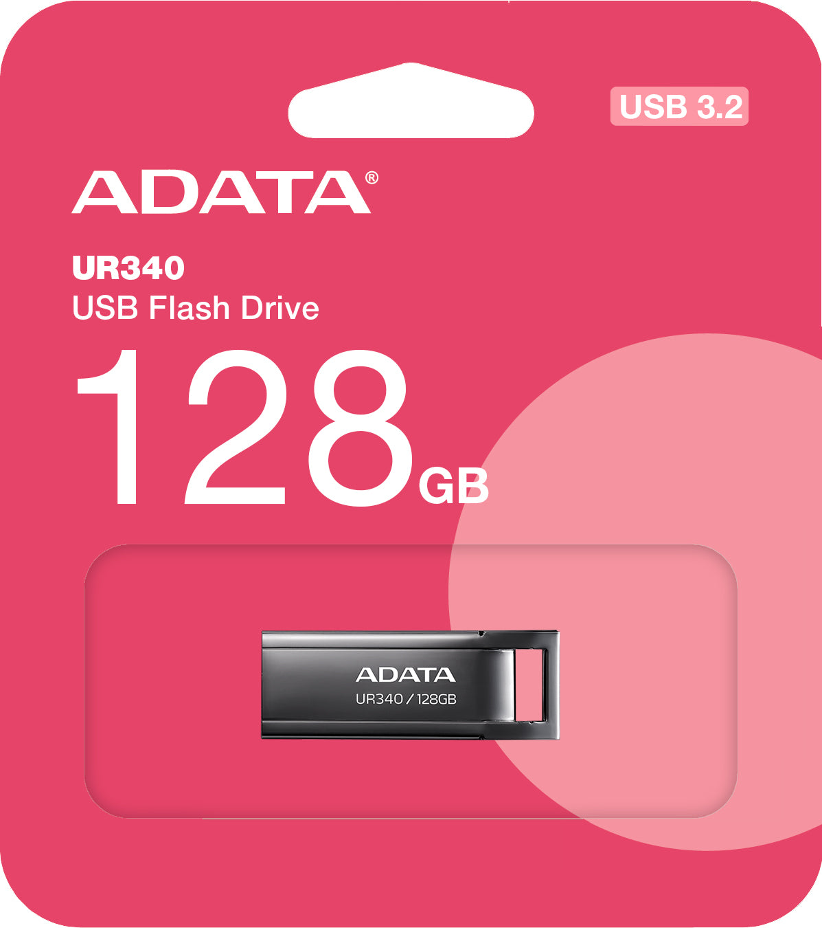 External Memory USB-A 3.2 Adata UR340, 128Gb AROY-UR340-128GBK 