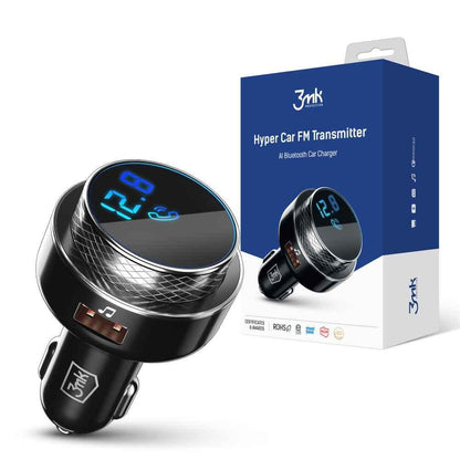 Bluetooth FM-modulator 3MK Hyper Car, 2 x USB-A - 1 x microSD