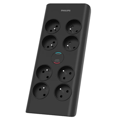 Philips extension cord, 8 x Schuko, Black PHIL-SPN7080BA/60 