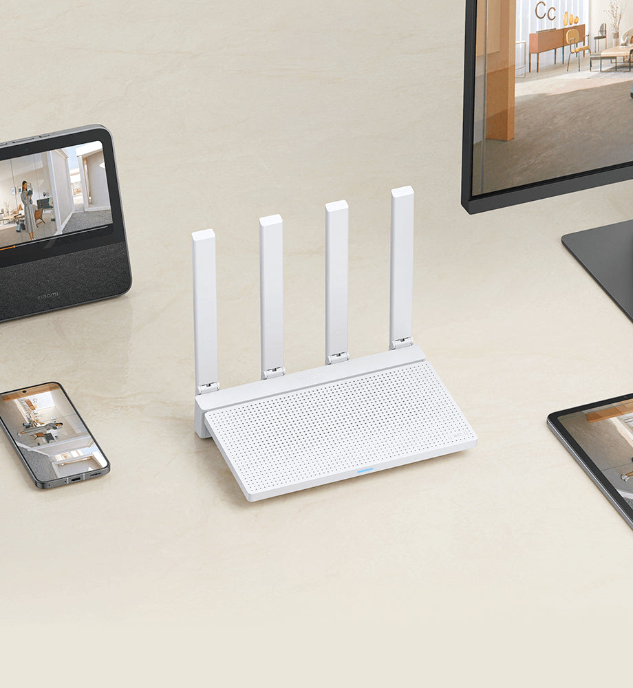 Xiaomi AX3000T Wireless Router, Dual Band, Wi-Fi 6, White DVB4423GL 